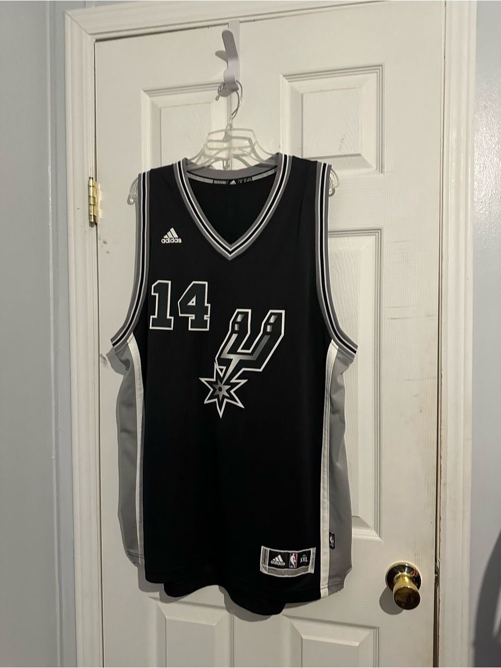 adidas Black & Gray San Antonio Spurs #14 Basketball Jersey